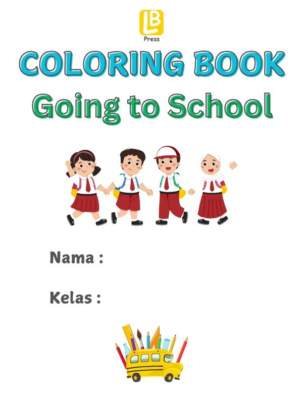 Coloring Book Going to School