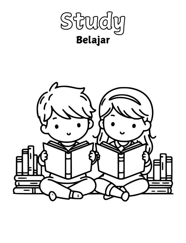 Coloring Book Going to School - Gambar 4